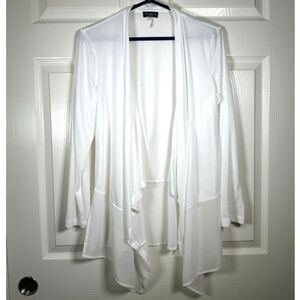 Essentials by Milano Open White Blouse - Small